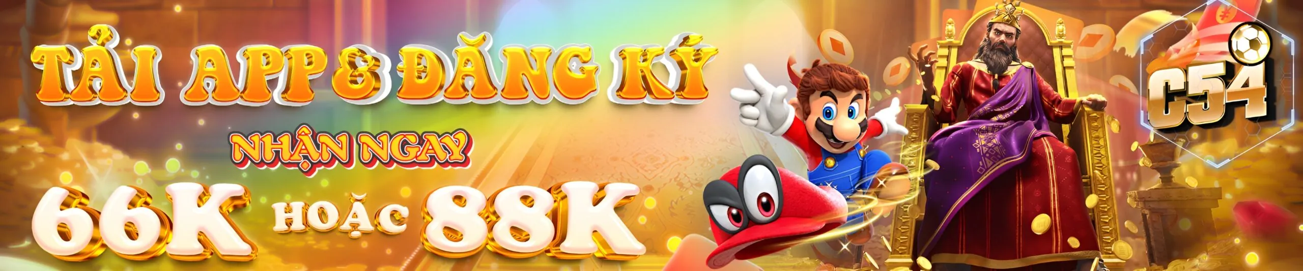 Tải app C54 để nhận các phần quà lên đến 88k